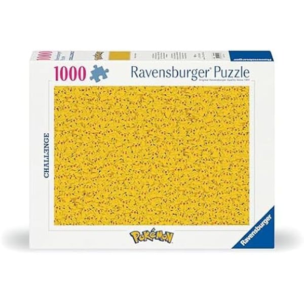 Pussel - RAVENSBURGER - 1000 bitar - Pikachu - Flerfärgad - För vuxna och barn från 14 år
