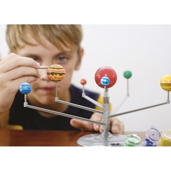 Fluorescerande solsystem kit för barn - 4M - Modell 30 cm - DIY kit att montera själv