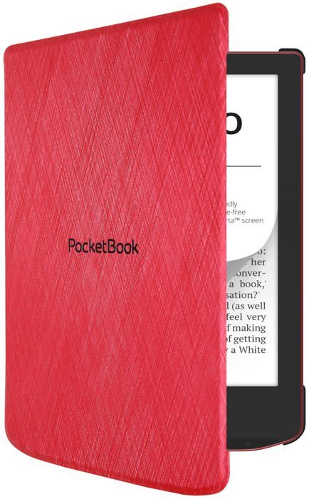 Fodral för e-läsare - Pocketbook - H-S-634-R-WW - Röd - Hårdt fodral - Elegant design