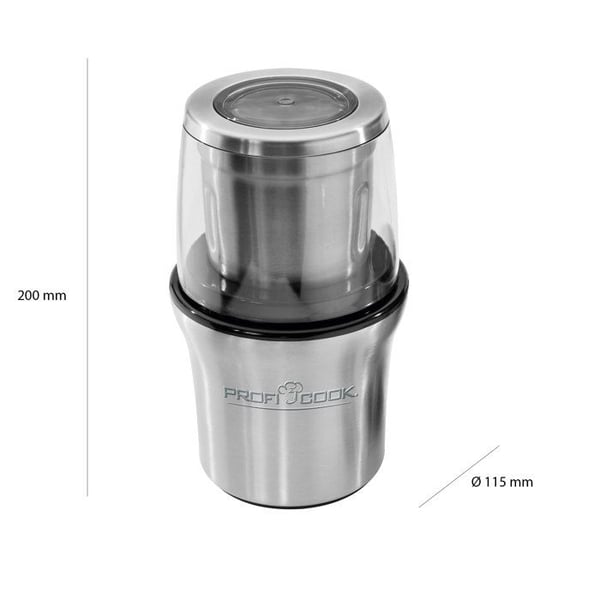 Kahvimylly - ProfiCook - KSM1021 - 200 W - Hopea - Sähkösirkkeli