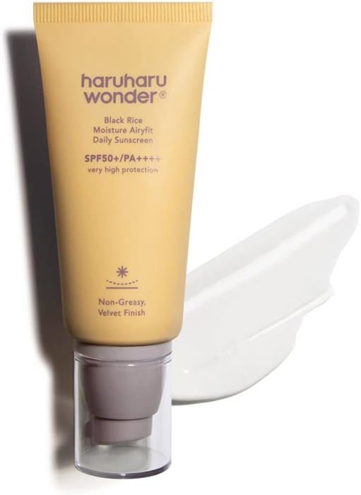 Solfaktor - Haruharu - Svart ris fuktighetsbevarande Airyfit - SPF 50+/PA++++ - 50 ml - Icke-fet