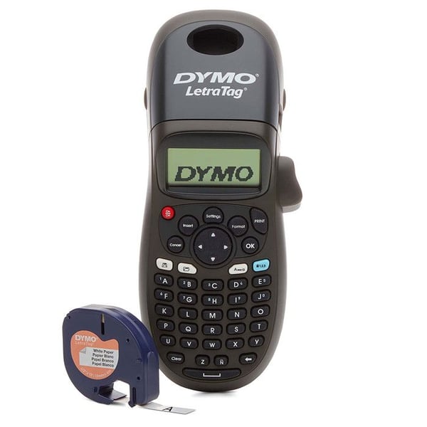 Etikettmaskin - DYMO - LetraTag LT-100H - Svart - Kompakt - Enkel att använda