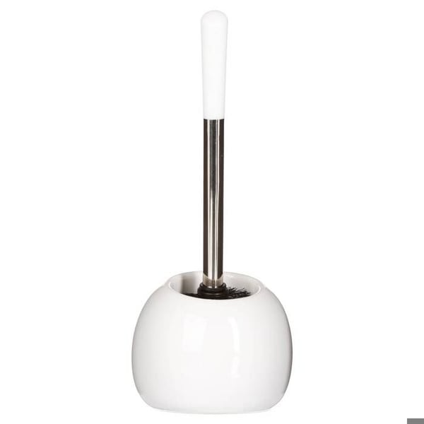 Toalettborste - Vit Boll