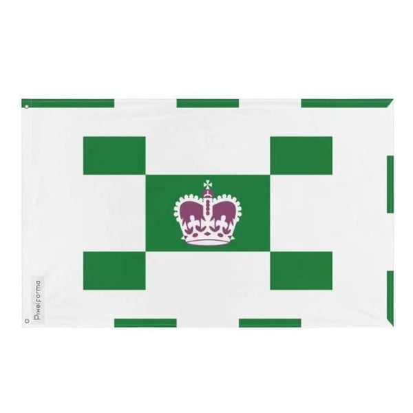 Flagga Charlottetown – 60 x 90 cm – Slitstarkt Polyester – 2 Metallöglor – Inomhus / Utomhus – Pixelforma