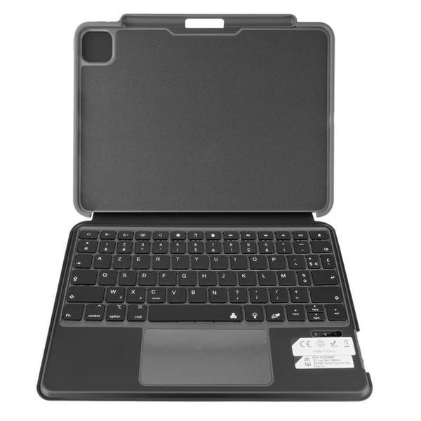 Tangentbordsfodral - iPad Pro 11 2022 - Svart - Bluetooth 3.0 - 7-färgers bakgrundsbelysning - Multirörelse touchpad