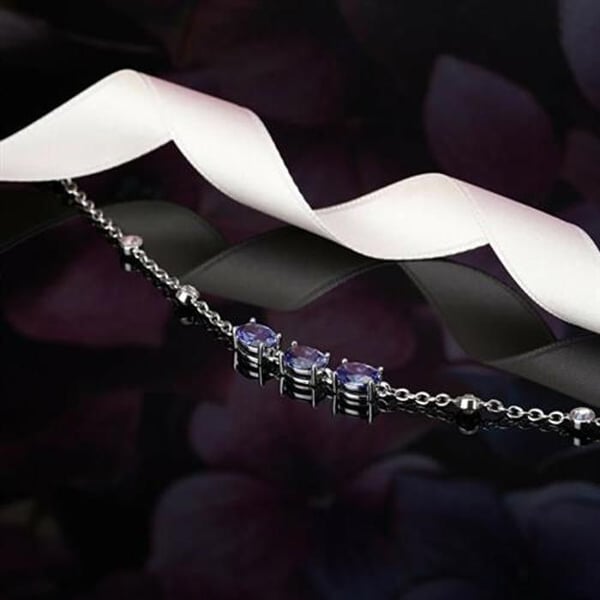 Armband - MORELLATO - SAVY19 - Stål - Blå kubisk zirkon - Längd 16 cm utvidgbar 3 cm