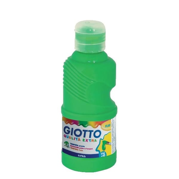 Giotto fluo gouache 250ml - Grön