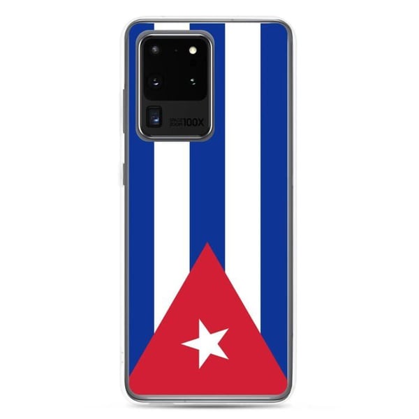Mobilskal – Kubas Flagga – Kompatibel med Samsung Galaxy S20 – Mjukt Fodral – Stöttålig och Stötdämpande – Pixelforma
