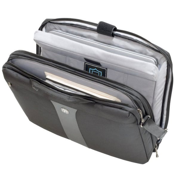 Sacoche - WENGER - Legacy double Slim - Svart - 17 tum - Slim design