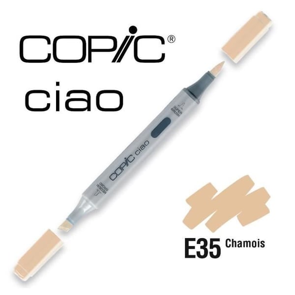 Copic Ciao alkoholmarkör (naken och jordnyanser E) - Copic färgkarta:E35 Chamois