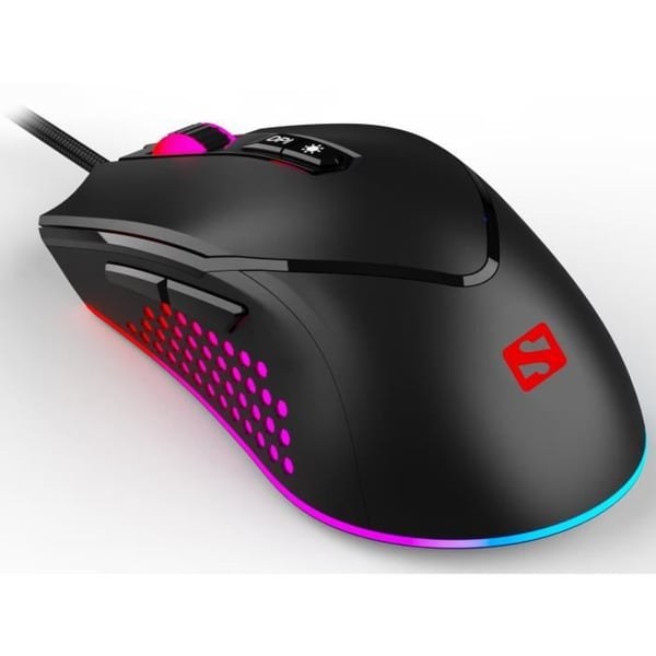 Souris - SANDBERG - Azazinator Mus 6400 - 6400 DPI - USB Typ A - RGB konfigurerbar