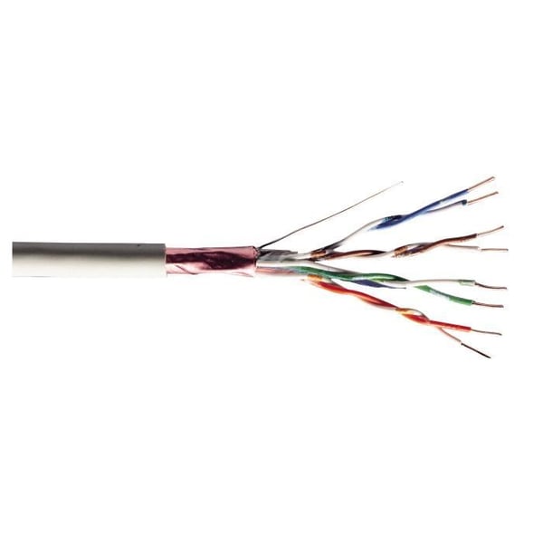 Monobrin installationskabel Netværk CAT 5e - DIGITUS - F/U - Grå