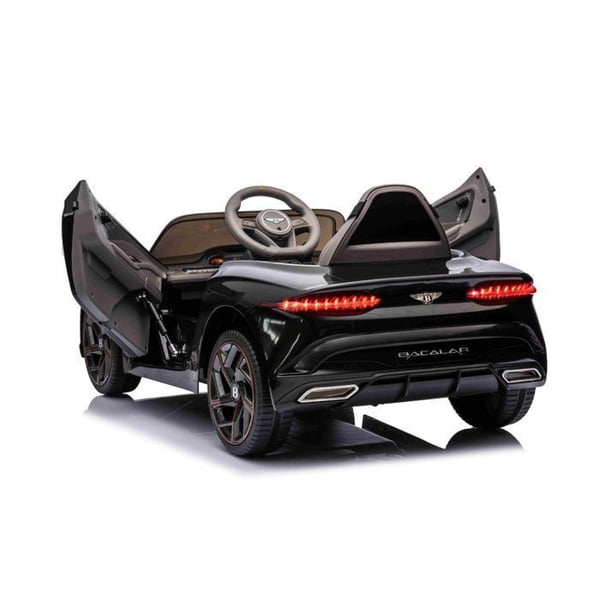 Barn elbil Bentley Bacalar 12V, svart, fjärrkontroll 2,4 GHz, LED/USB/AUX, litiumbatteri, 2x25W motorer
