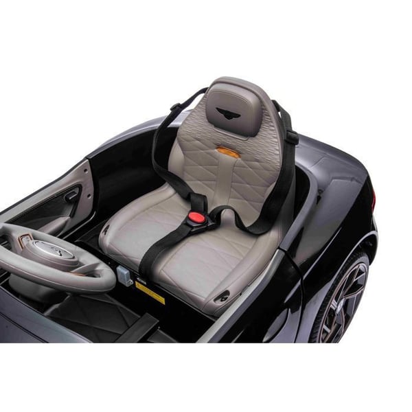 Barn elbil Bentley Bacalar 12V, svart, fjärrkontroll 2,4 GHz, LED/USB/AUX, litiumbatteri, 2x25W motorer