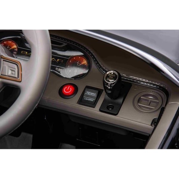 Barn elbil Bentley Bacalar 12V, svart, fjärrkontroll 2,4 GHz, LED/USB/AUX, litiumbatteri, 2x25W motorer