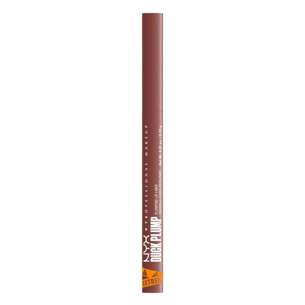 NYX Professional Makeup Duck Plump Plumping Lip Liner, läpppenna, upp till 10h hållbarhet, matt finish, Nude Flip