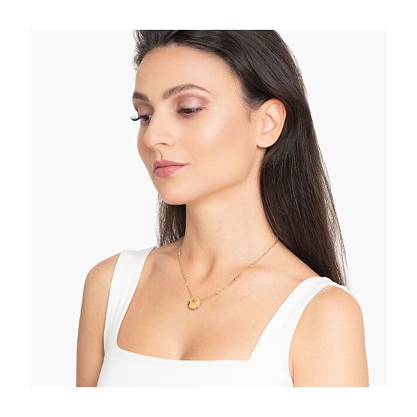 Collier i 4G i guldplätering med stil JUBN04263JWYGT/U