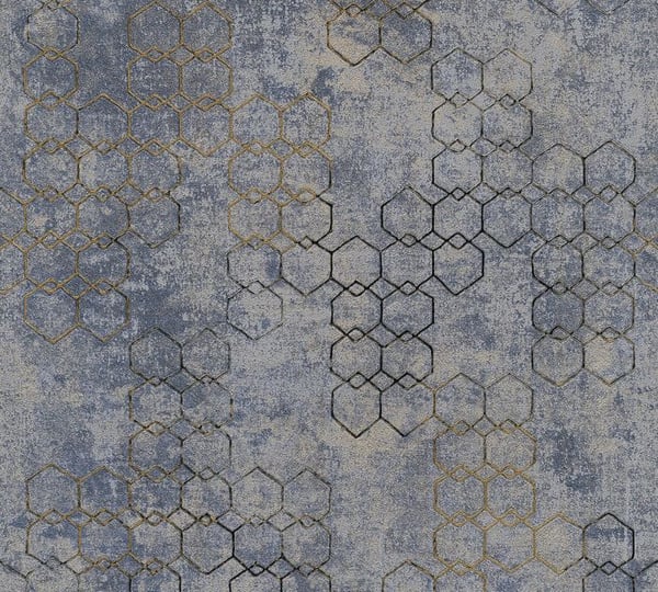 A.S. Creation Nya Väggar 374245 non-woven tapet vintage 0.53 m x 10.05 m blå
