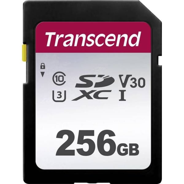Transcend Premium 300S SDXC-kort 256 GB Klass 10, UHS-I, UHS-Klass 3, v30 Videohastighetsklass