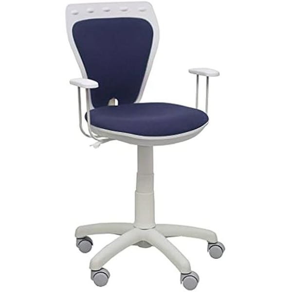 Ergonomisk barnstol - PIQUERAS Y CRESPO - Ministyle - Höjdjusterbar - Fast armstöd - Vit PVC