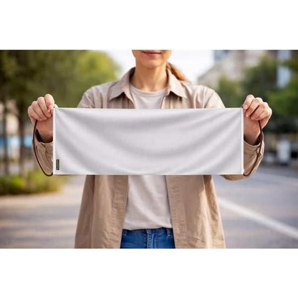 Rullbanner – Ghanas flagga – 24 x 70 cm – Polyester – Handflagga – Pixelforma