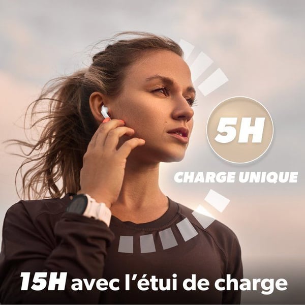 Bluetooth-hörlurar - T'NB - Terrazzo - 15h Autonomi - Touchkontroll - Semi in-ear