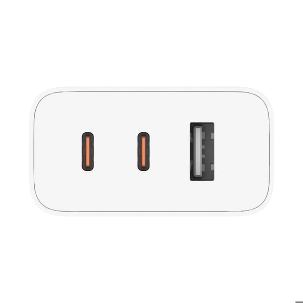 Xiaomi A07ZMEU Laddare USB 67 W 1x USB-A, 2x USB-C® Power Delivery vit inuti GaN