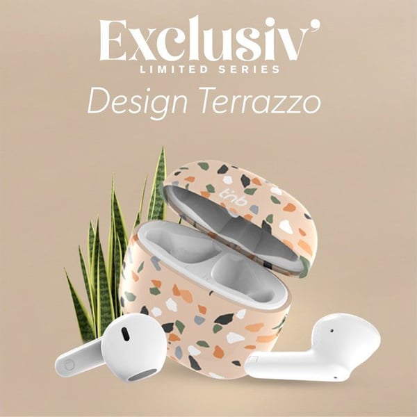 Bluetooth-hörlurar - T'NB - Terrazzo - 15h Autonomi - Touchkontroll - Semi in-ear