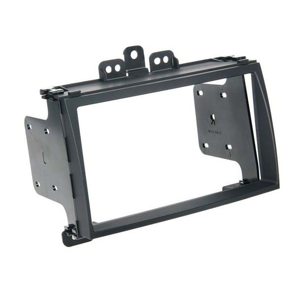 2-DIN frontpaneladapter med soft touch kompatibel med Hyundai i20 2009 > svart