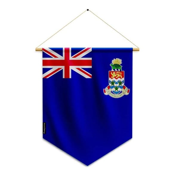 Fanion – Caymanöarnas flagga – 30 x 45 cm – Polyester – Att hänga – Pixelforma