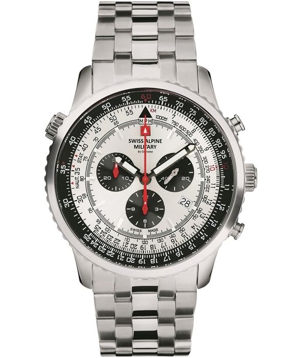 Schweizisk Alpin Militär 7078.9132SAM Herrklocka Chronograph
