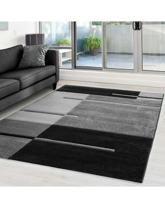 Ayyildiz - Modern 3D-matta med konturskärning Hawaii 1310 GRÅ - (120x170 cm)