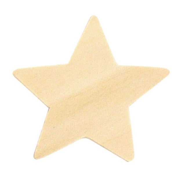 Trästar - MEGACREA DIY - Blandade storlekar - 1,5 cm, 2,5 cm, 3,5 cm - Färg beige - Blandat