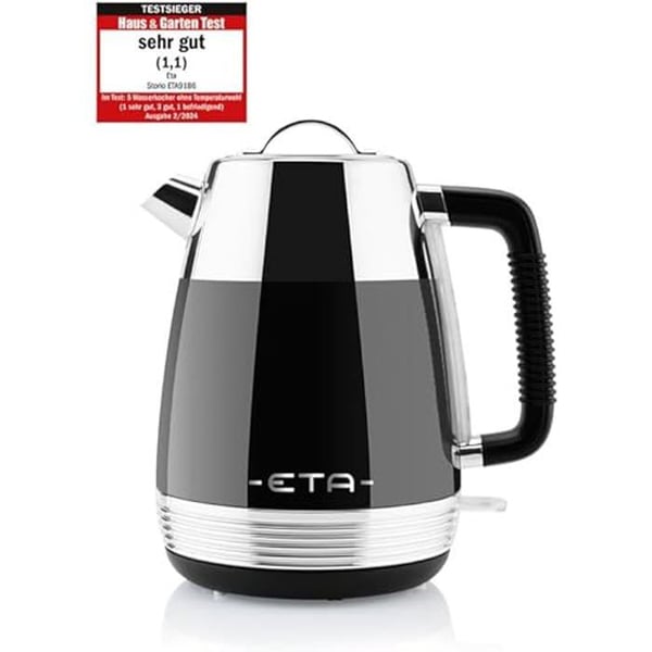 Vattenkokare - ETA - 918890020 - Rostfritt stål - 2150 W - 1,7 L - Svart