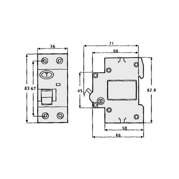 Differentialbrytare (RCCB) 2 25 25 A 230 VAC Electro Dh 78.200/25 8430552142446