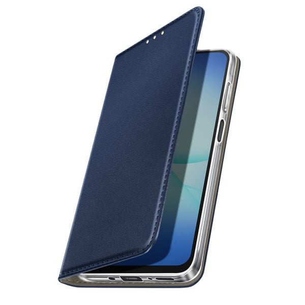 Fodral med lock - AVIZAR - Galaxy A17 - Magnetisk - Kortfack - Ställfunktion Mörkblå