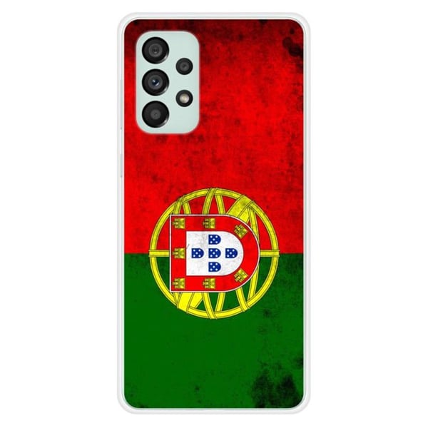 Silicone-fodral - Kompatibel med Samsung Galaxy A73 5G - design med Portugals flagga