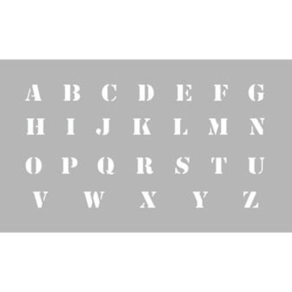 Graine Créative - Stencil Alfabet höjd bokstäver 13 mm