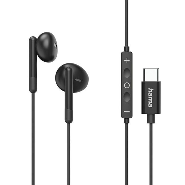 Hörlurar "Classy", ljud. intr., mikrofon., anti-fäll skydd, USB-C, nr