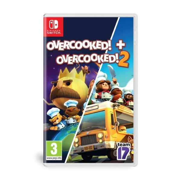 Overcooked Double Pack - Overcooked 1 & Overcooked 2 Game SWITCH