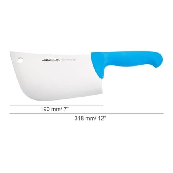 Machete - Bågar - Prof 296123 - Rostfritt stål Nitrum - Kniv 19 cm - Ergonomisk blå