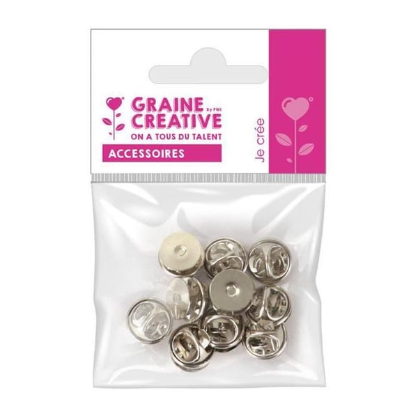 Set med 10 stifthållare - Silver - 10 mm