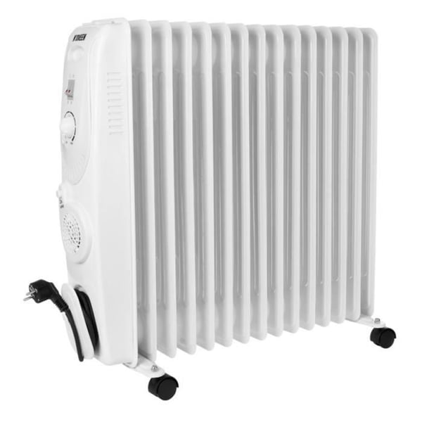 Oliekøler - N'OVEEN - OH1501 - 15 elementer - Hvid - 2900 W