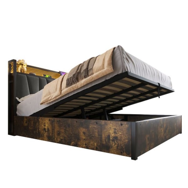 Lys - MUVOE - 160x200cm - Polstret - USB - LED RGBW