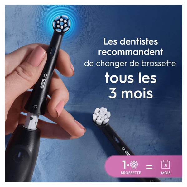 Brossetter - ORAL-B - IO refillere Mild Pleje - Pakke med 4 - Sort