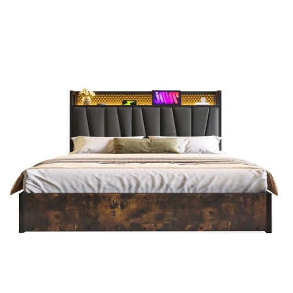 Lys - MUVOE - 160x200cm - Polstret - USB - LED RGBW