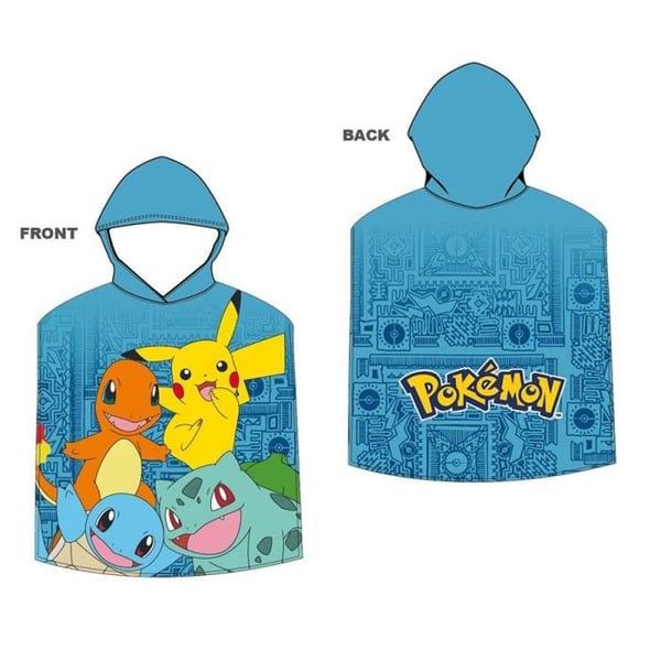 Pokémon Characters Bath Poncho