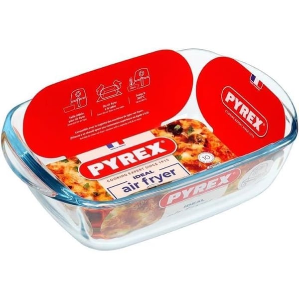 Plat luftfritös - PYREX - 1450143 - Rektangulär - I borosilikatglas - 23 x 15 cm