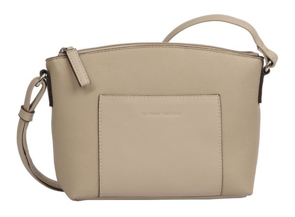 Axelväska med rem - TOM TAILOR - Amaris Cross Bag S - Taupe - 25x17x8 cm - Dam