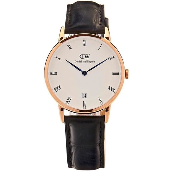 DANIEL WELLINGTON DAM 34MM SVART LÄDERREM QUARTZ WATCH DW00100118